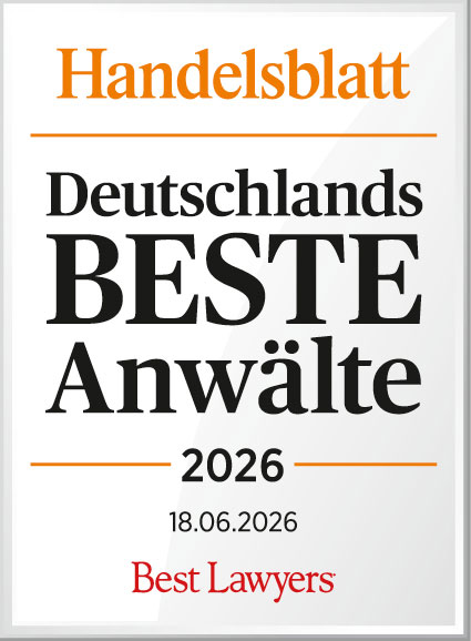 Handelsblatt-Auszeichnung „Deutschlands beste Anwälte 2026“ für Prüfer & Partner